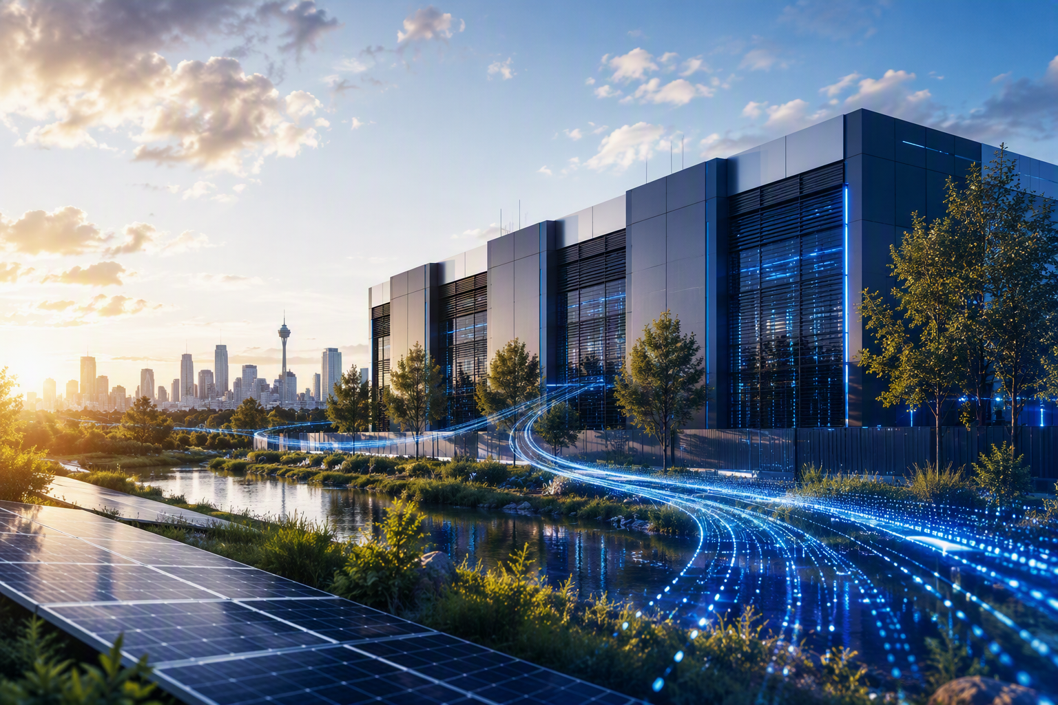 NSW data centre. Image generated by AI.